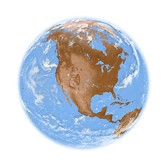 Image showing North America on Earth