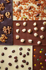 Image showing various chocolate bar