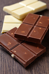 Image showing various chocolate bar