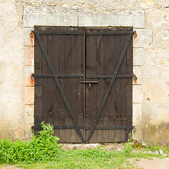 Image showing Old wooden door 