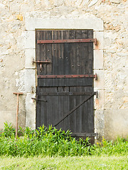 Image showing Old wooden door 