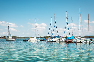 Image showing Sailboat on lake