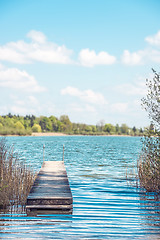 Image showing Bathing jetty Chiemsee