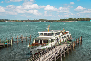 Image showing Passenger ship on Chiemsee in Germany