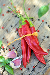 Image showing Chili pepper and spices