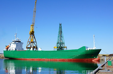 Image showing The cargo ship