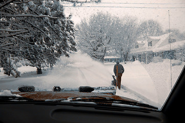 Image showing snow plow truck