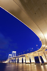 Image showing Sai Van Bridge in Macau at night