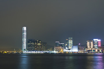 Image showing Hong Kong skyline at night