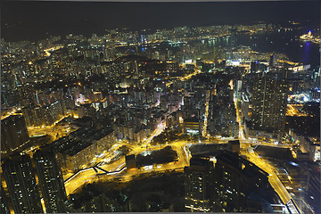 Image showing Hong Kong famous night view