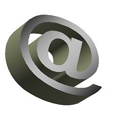 Image showing 3D @ (email) symbol