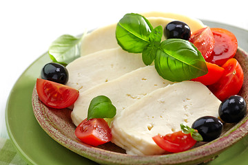 Image showing fresh feta cheese 