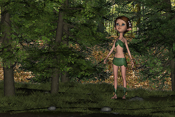 Image showing Forest Elf Girl