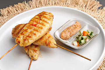 Image showing Chicken Satay Appetizer