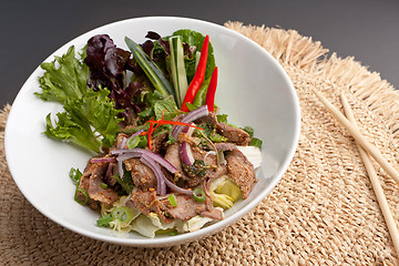 Image showing Num Tok Thai Steak Beef Salad