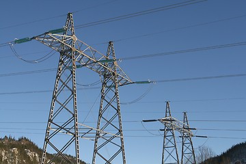 Image showing High voltage masts