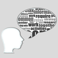 Image showing Brain training in business word collage