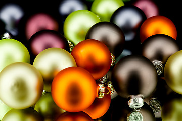 Image showing christmas decoration in mixed colours