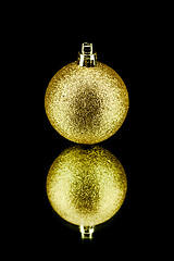 Image showing christmas decoration in gold