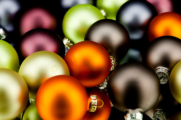 Image showing christmas decoration in mixed colours