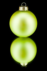 Image showing christmas decoration in green lime