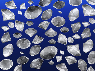 Image showing Shower of diamonds