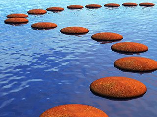 Image showing stepping stones