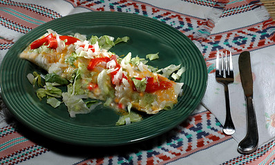 Image showing enchilada diner setting