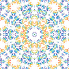 Image showing Abstract color pattern on white