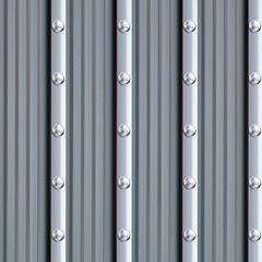 Image showing gray metal texture with silver rivets