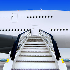 Image showing staircases and plane