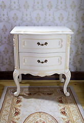 Image showing vintage bedside table