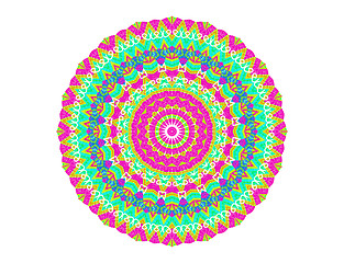 Image showing Abstract radial pattern