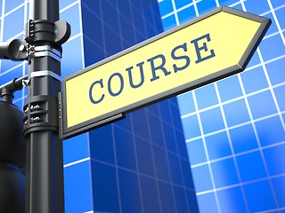 Image showing Education Concept. Course Roadsign.