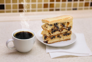 Image showing coffee and cake