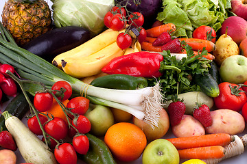 Image showing Fruits and vegetables