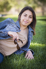 Image showing Beautiful Mixed Race Young Woman