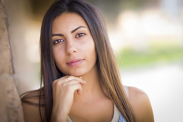 Image showing Beautiful Mixed Race Young Woman