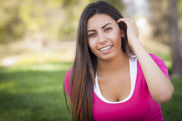 Image showing Beautiful Mixed Race Young Woman