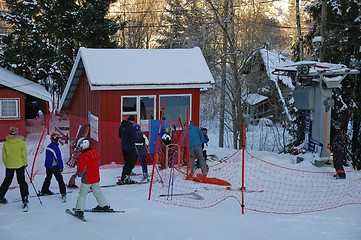 Image showing Skiing