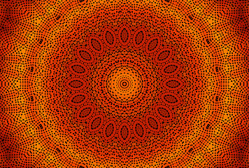 Image showing Radial dotted pattern 