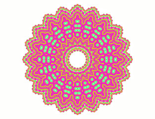 Image showing Abstract radial pattern