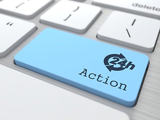 Image showing The Blue Action Button.