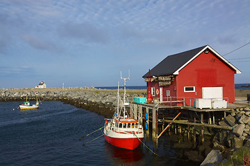 Image showing Fishing port in Norway