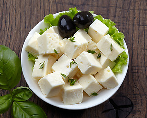 Image showing fresh feta cheese