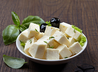 Image showing fresh feta cheese