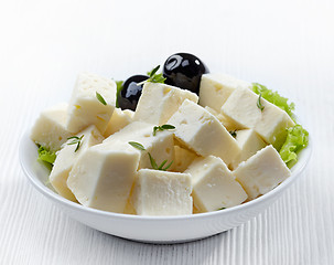 Image showing fresh feta cheese