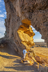 Image showing hiker at Devils Backbone