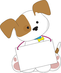 Image showing Cute Puppy Sign