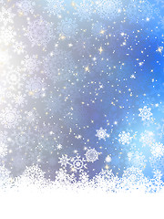 Image showing Blue Christmas Background. EPS 8